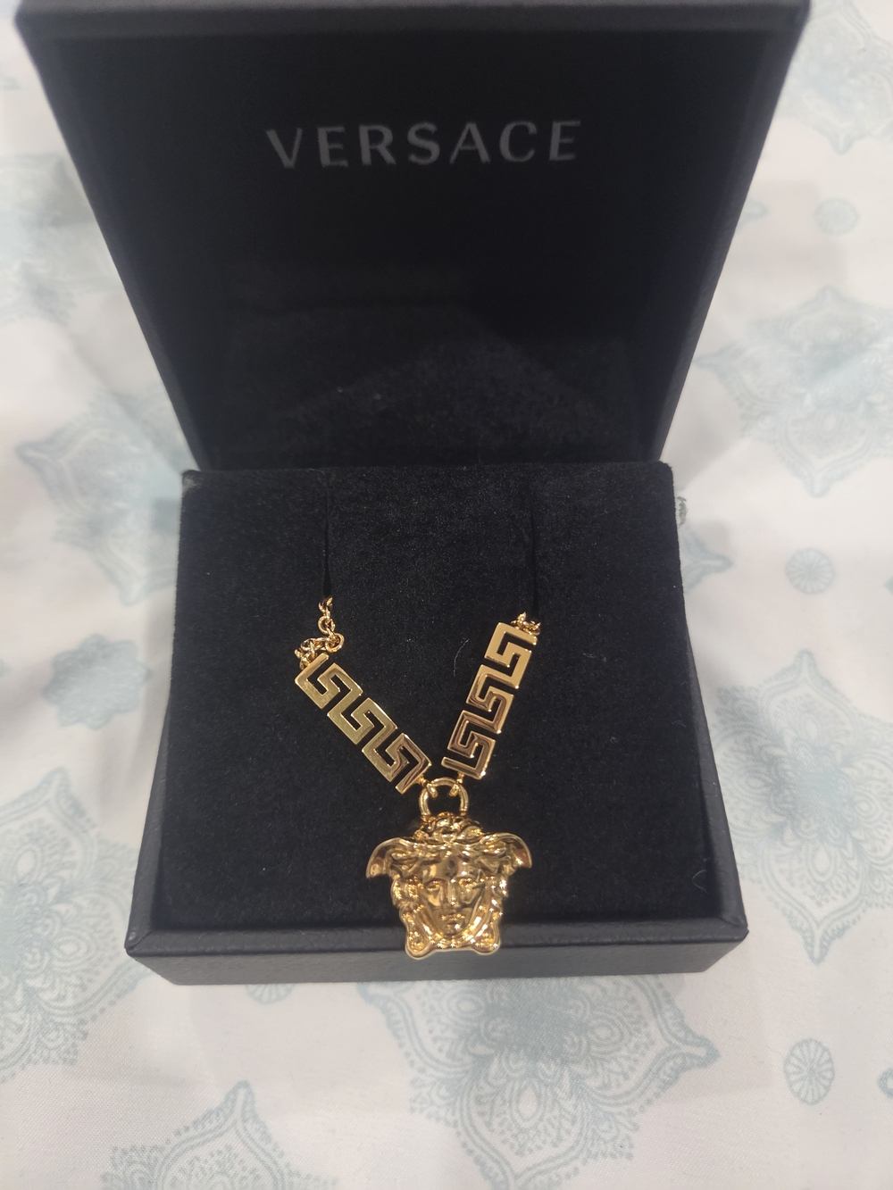 Versace Gold Medusa Pendant Necklace - Women's Jewelry